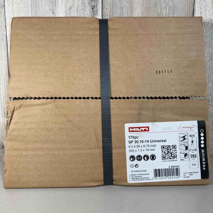 ◇ヒルティ(HILTI) レシプロソーブレード SP20 10-14Univaesal(175pc) 203mm×1.3mm×19mm #2267012【戸田店】
