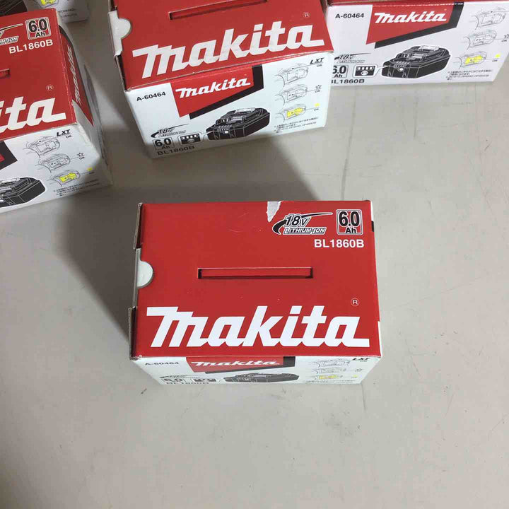 【未使用品】 純正 マキタ makita リチウムイオンバッテリー 18V/6.0Ah BL1860B 6個 バッテリー 純正品 18V 【戸田店】