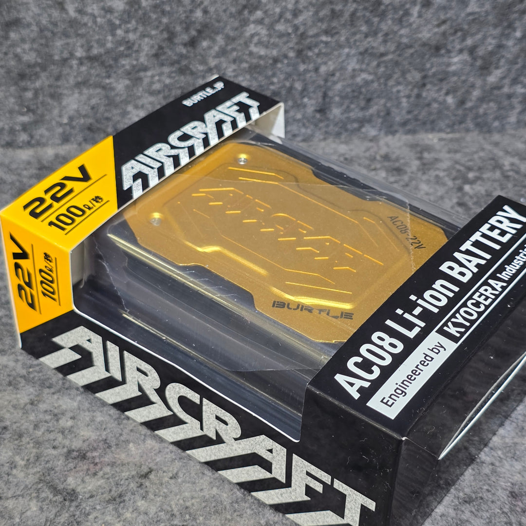 【未使用品】バートル(BURTLE)エアークラフト専用 限定カラーファンユニット AC08-2・22Vリチウムイオンバッテリー AC08 メタリックゴールドセット【桶川店】