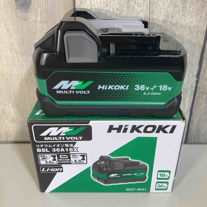 ★ハイコーキ(HIKOKI ※旧:日立工機) リチウムイオンバッテリー 36V/2.5Ah BSL36A18X【戸田店】