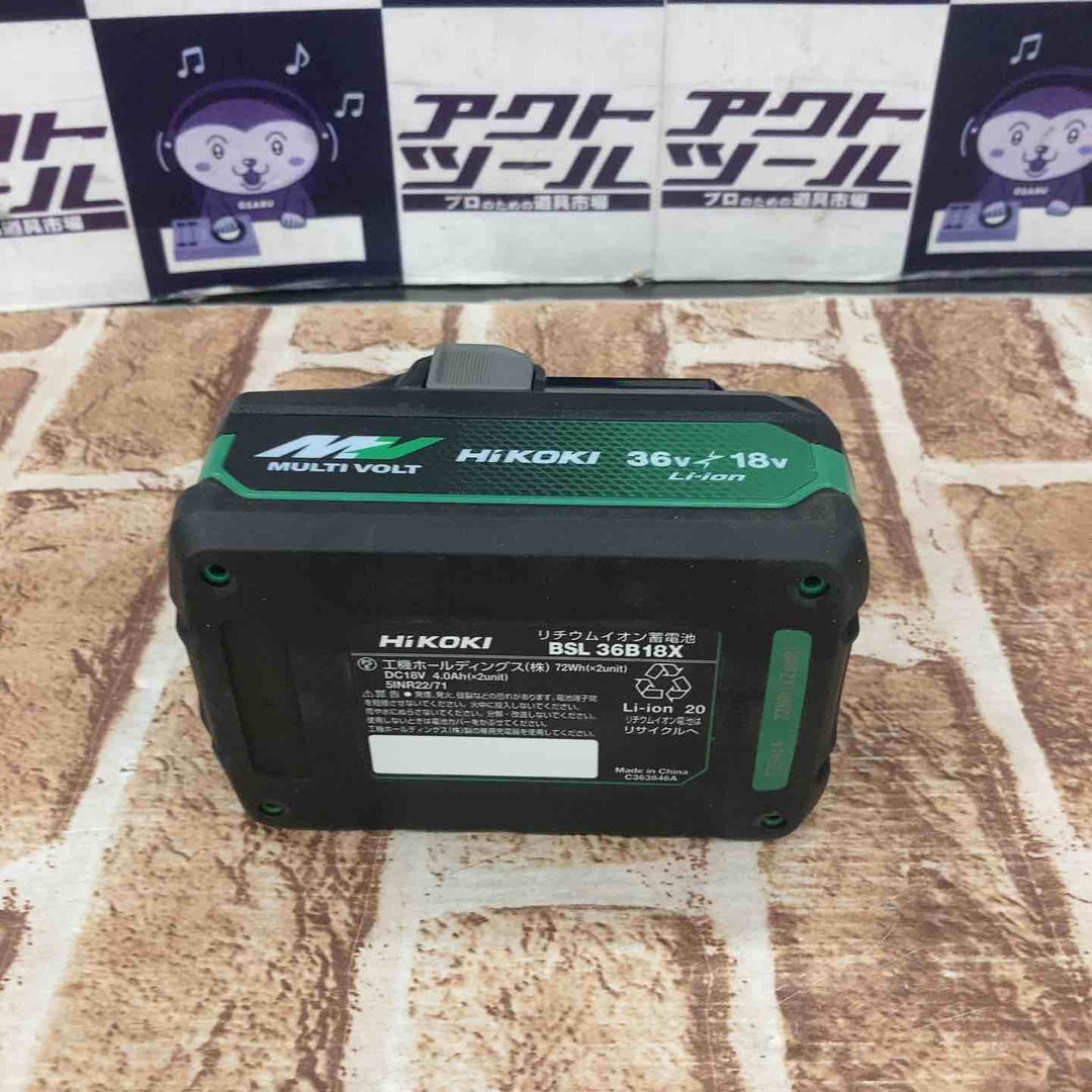 【未使用品】ハイコーキ(HIKOKI ※旧:日立工機) リチウムイオンバッテリー 36V/4.0Ah BSL36B18X【所沢店】