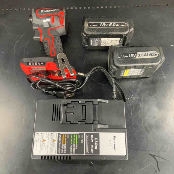 ★パナソニック(Panasonic) コードレスインパクトドライバー EZ1PD1X-R＜バッテリー2個、充電器付きオリジナルセット＞【川越店】