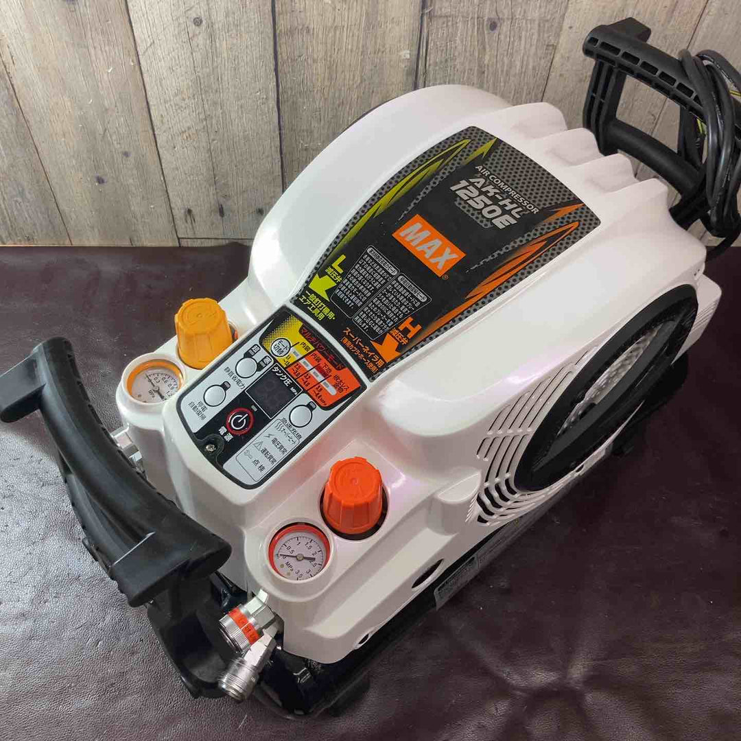【中古品】MAX 限定カラーエアコンプレッサー AK-HL1250E マーブルホワイト 常圧・高圧【東大和店】