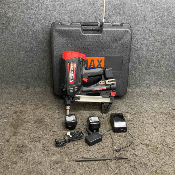 ◇マックス(MAX) コードレスガスネイラ GS-725C  ケース(6V1.5Ahバッテリー*2、充電器)【鴻巣店】