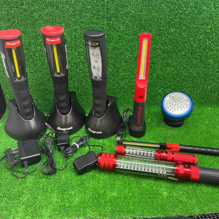 Snap-on ライト ECFSP200A×2、4 AA-CELL、3 AAA-CELL、ECARC041J、ECPND0320J、Blue-point ECFLED48 8点セット【藤沢店】