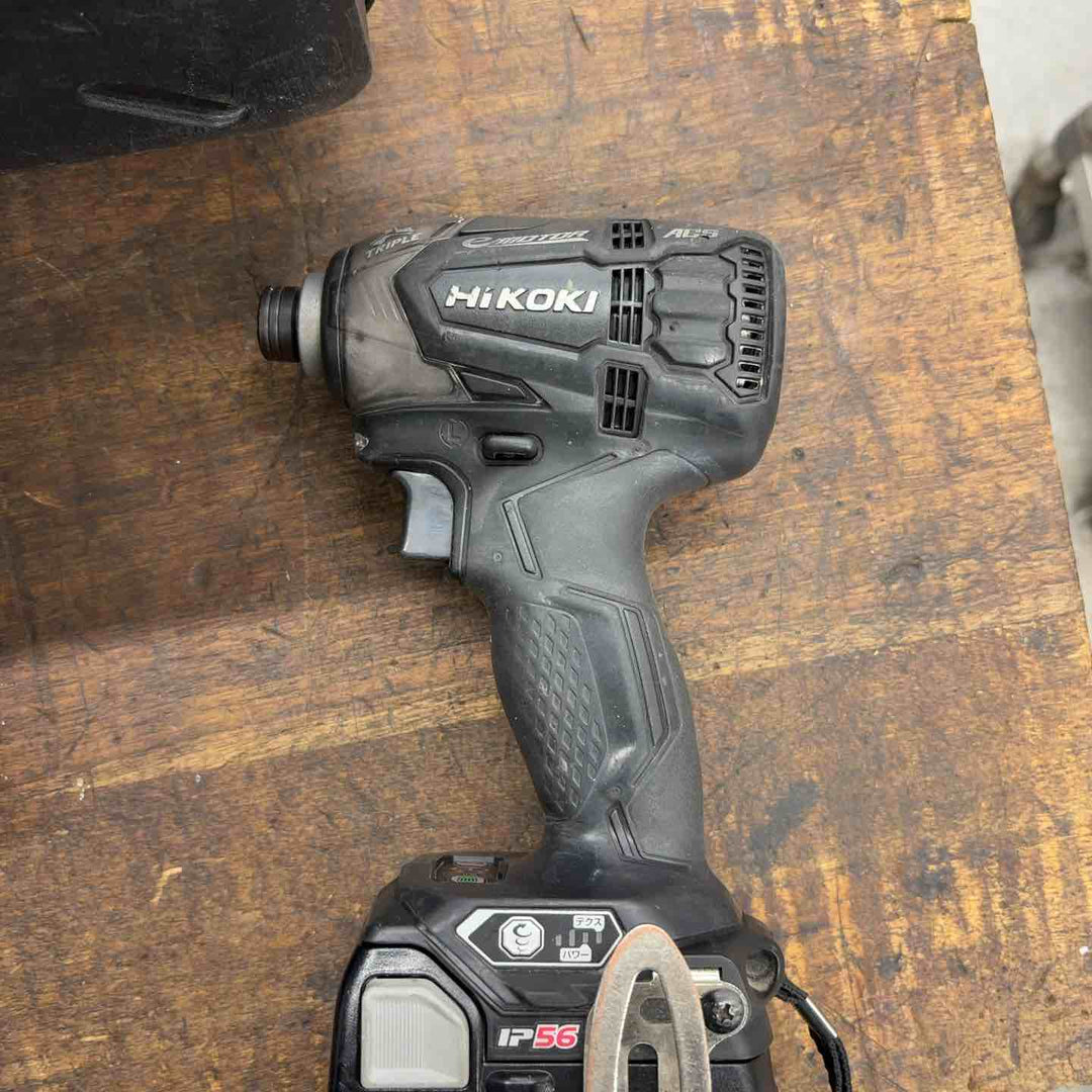 日立工機  インパクトドライバー ストロングブラック WH14DDL2(2LYPK)(B)【八潮店】