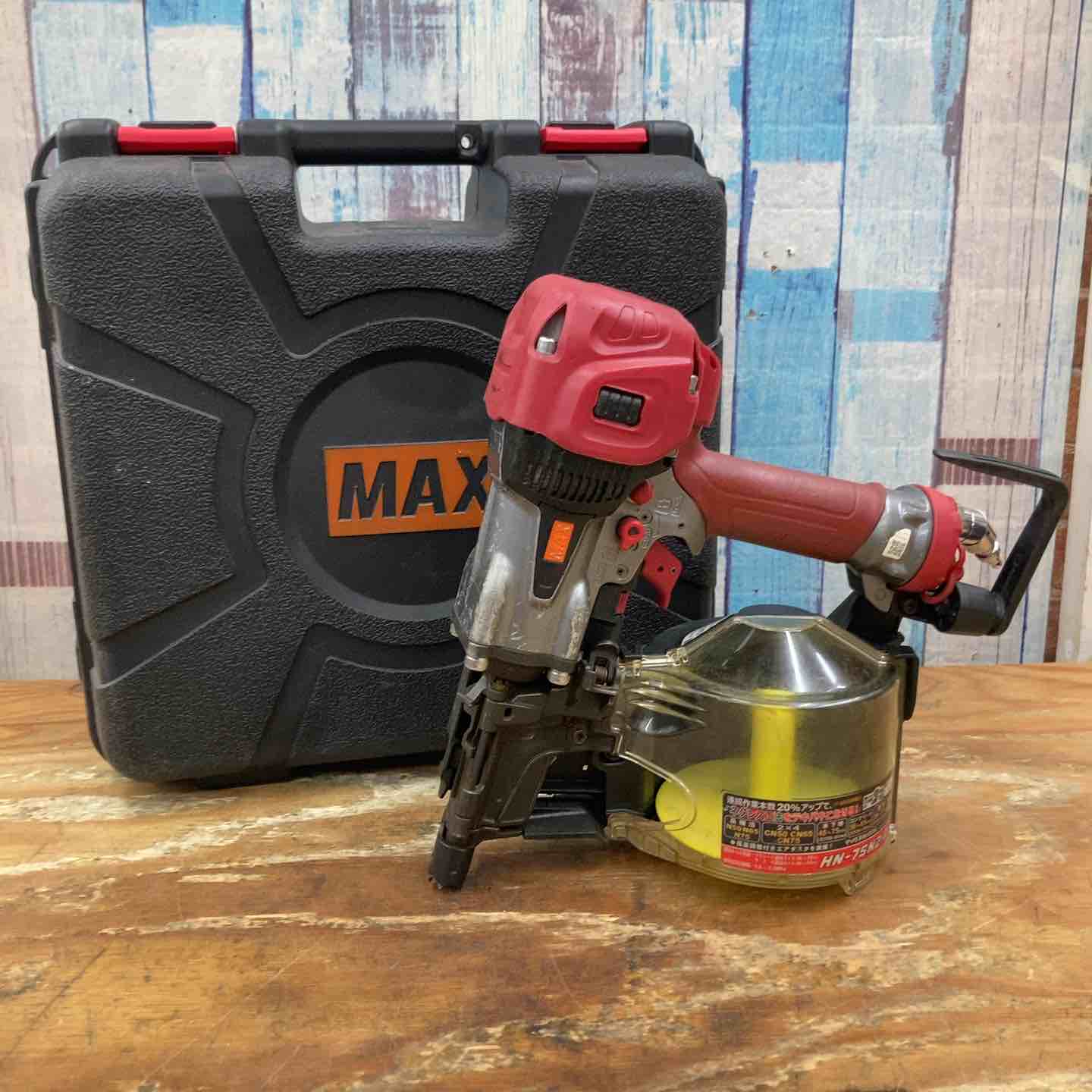 マックス MAX 高圧釘打ち機 HN-75N2（D） 【中古】 Q8291 送料