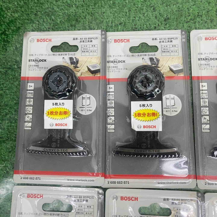 10個セット　【未使用品】BOSCH(ボッシュ) カットソー・マルチツール用ブレード65mm  (スターロック・5枚組) AII65BSPC/5【町田店】