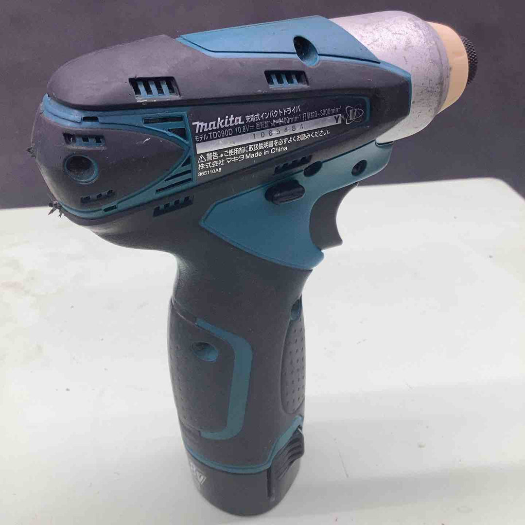 マキタ(makita) コードレスインパクトドライバー TD090DWX ケースなし 軽量 コンパクト 内装工事 DIY 木ネジ ボルト ナット 金属 木材 穴あけ 【越谷店】