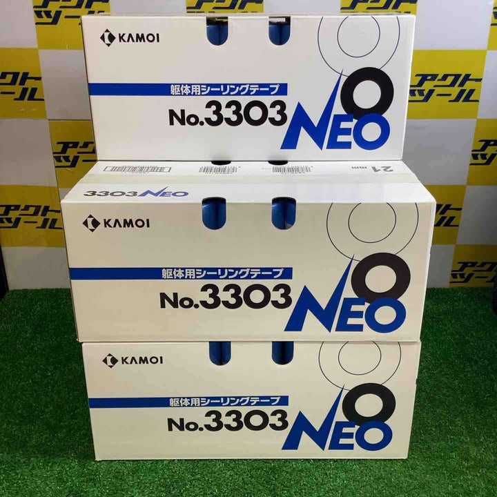 カモ井 躯体用シーリングテープ No.3303 NEO 21mm×18m 60巻入　5箱セット【越谷店】