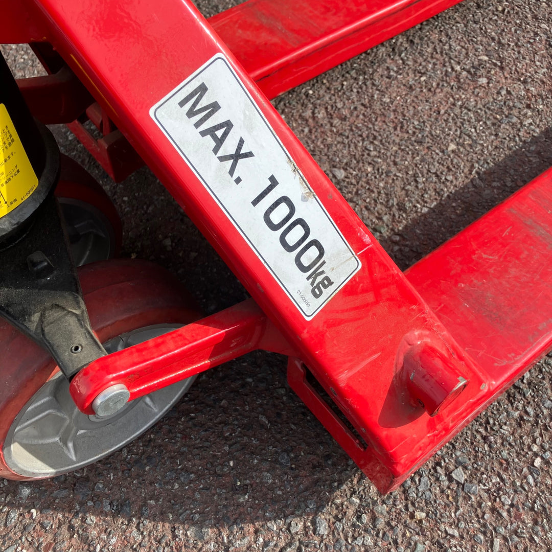 【店頭受取り限定】ニチユ ハンドパレット パレットトラック PT10S-18-100 耐荷重1000kg 爪長さ 1000mm【越谷店】