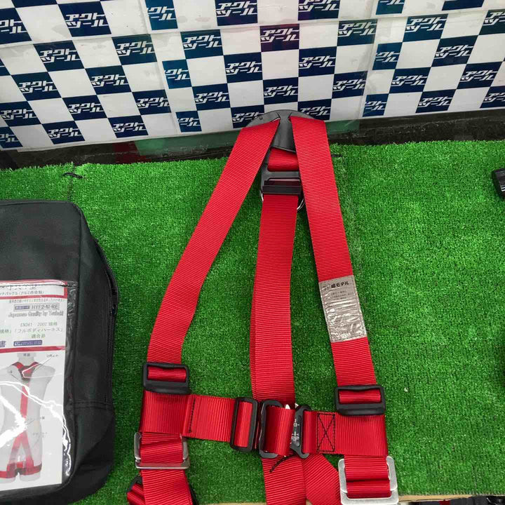 [椿モデル] フルハーネスY型 Mサイズ(160-180cm) 墜落制止用器具の規格適合品 赤 限定品 HYF2-M-RE【草加店】