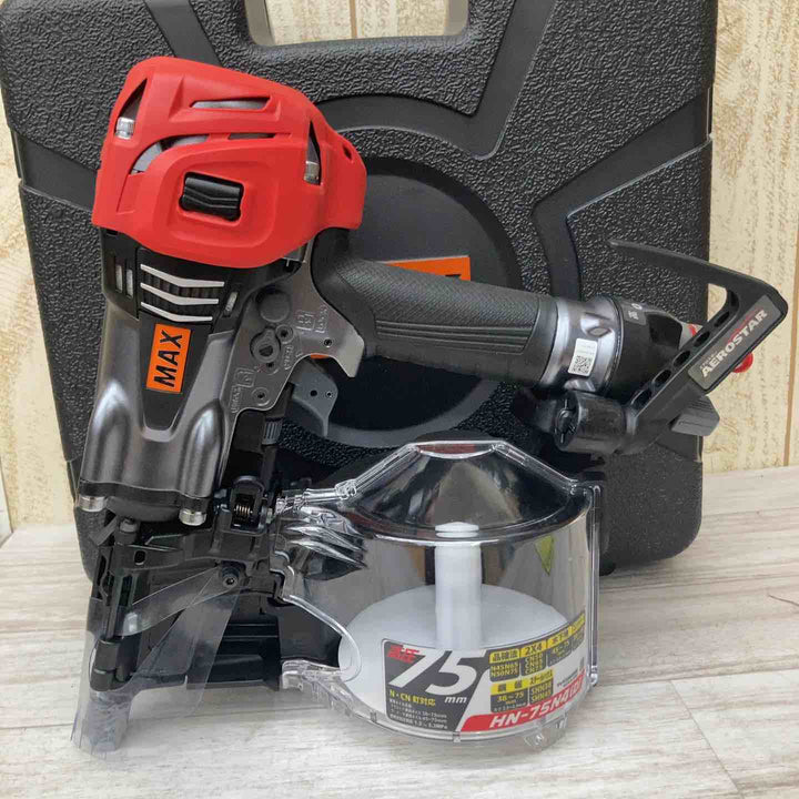★マックス(MAX) 高圧用釘打ち機 HN-75N4(D)_マットクールグレー【柏店】