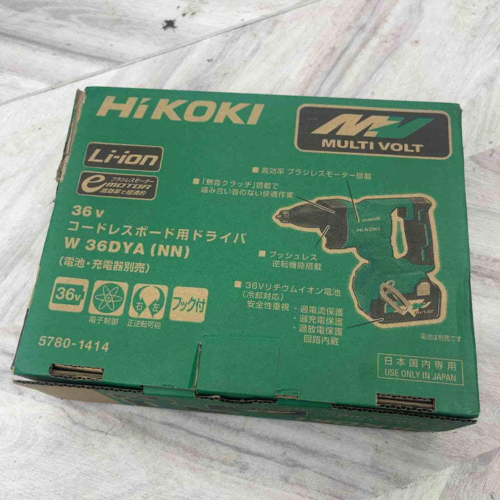 ★ハイコーキ(HIKOKI ※旧:日立工機) コードレススクリュードライバ W36DYA(NN)【越谷店】