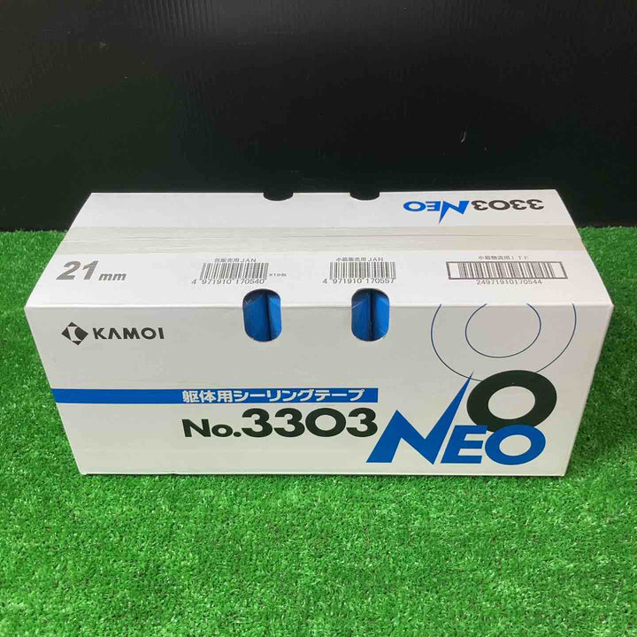 【未使用品(未開封)】カモ井 躯体用シーリングテープ No.3303NEO 21mm×18m 60巻入り【岩槻店】