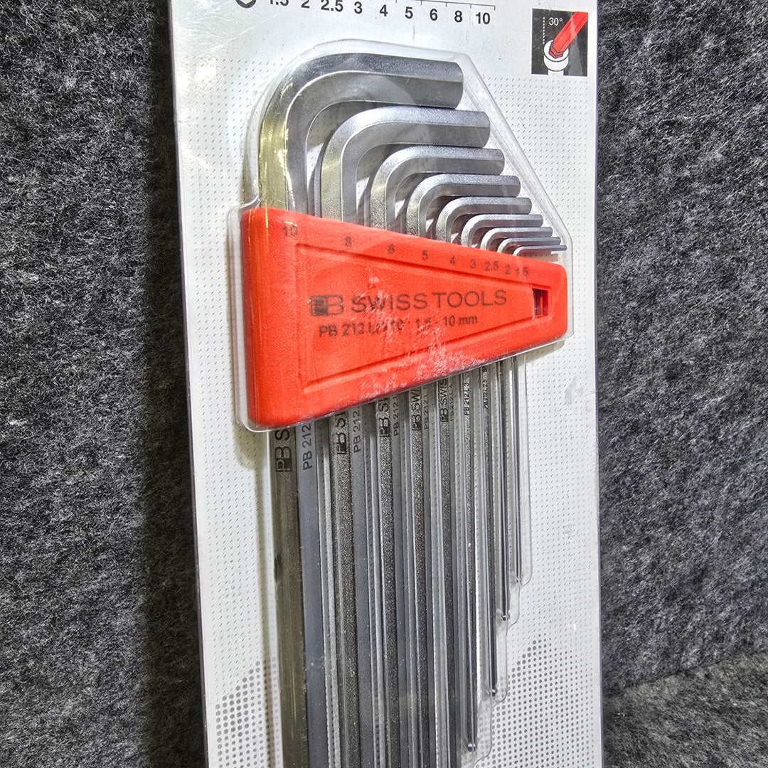 【美品】PB SWISS TOOLS ショートヘッド ロングボール六角レンチセット 2212LH-10CN【桶川店】