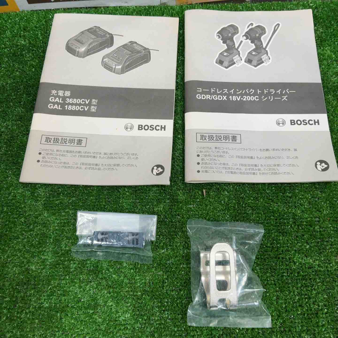 ◇ボッシュ(BOSCH) コードレスインパクトドライバー (6.0Ahバッテリー2個・充電器・キャリングケース付) GDR18V-200C6【草加店】