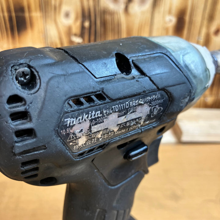 ★マキタ(makita) 充電式インパクトドライバー TD111DZB 本体+4.0Ahバッテリー1個付き【越谷店】