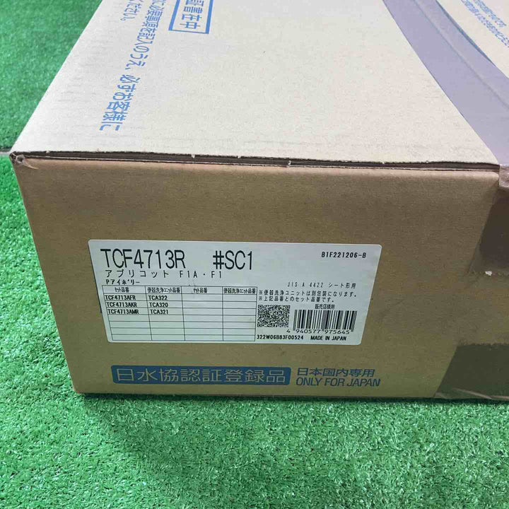 ◇TOTO 温水洗浄便座 ウォシュレット・アプリコットF1 TCF4713R #SC1 パステルアイボリー【岩槻店】