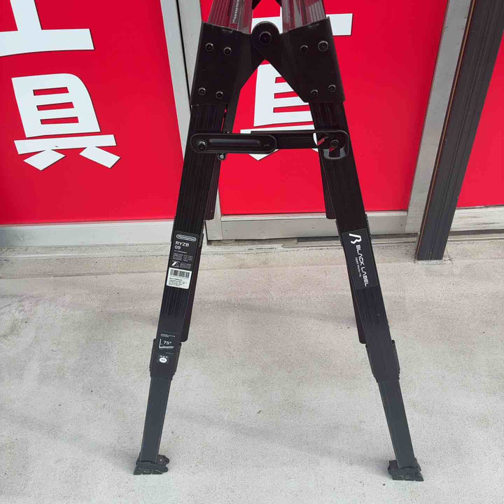 【中古品】 長谷川工業(Hasegawa) BLACK LABEL 伸縮式はしご兼用脚立(ワンタッチバー付) RYZB 09 【藤沢店】