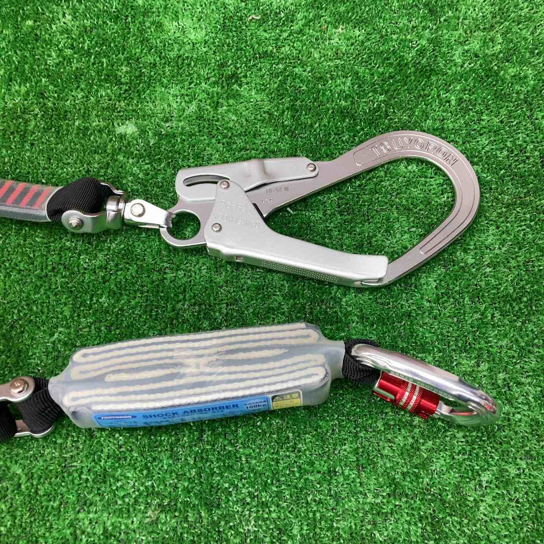 ◇ツヨロン(TSUYORON) フルハーネス用 シングルランヤード THL-NV93SV-21KS-BK-R23-BX 新規格 墜落制止用器具【川越店】