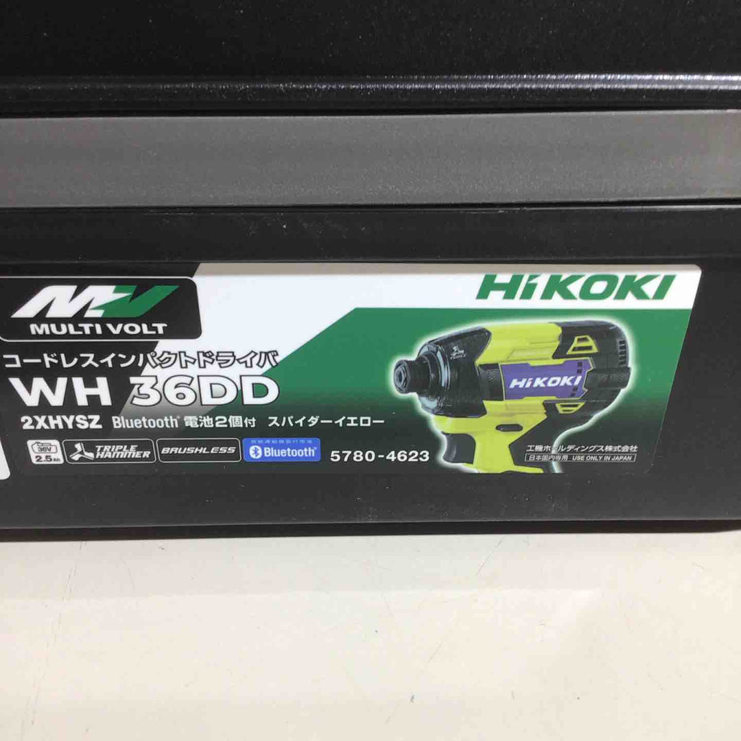 ★ハイコーキ(HIKOKI ※旧:日立工機) コードレスインパクトドライバ スパイダーイエロー WH36DD(2XHYSZ)【戸田店】