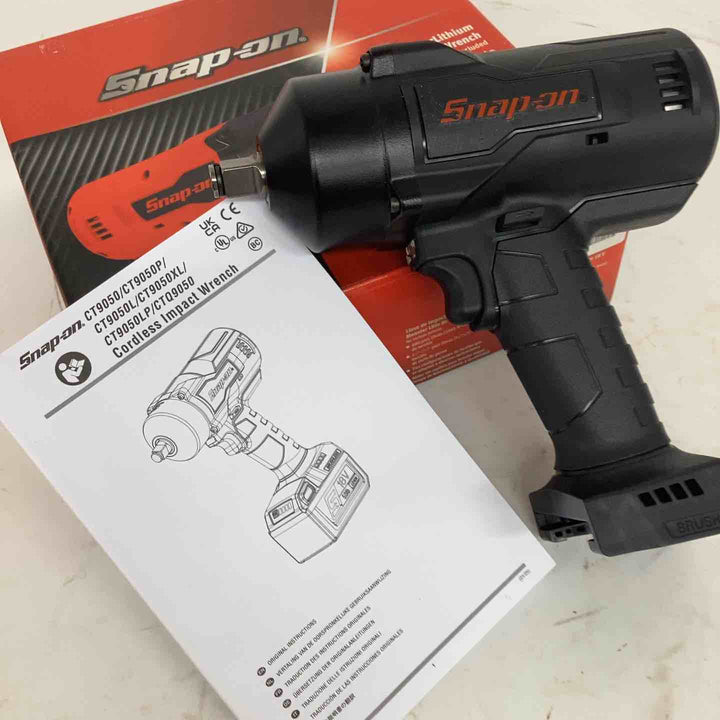 スナップオン 18V 1/2充電式インパクトレンチ(黒色・本体のみ)CT9050KBKDB【狭山】