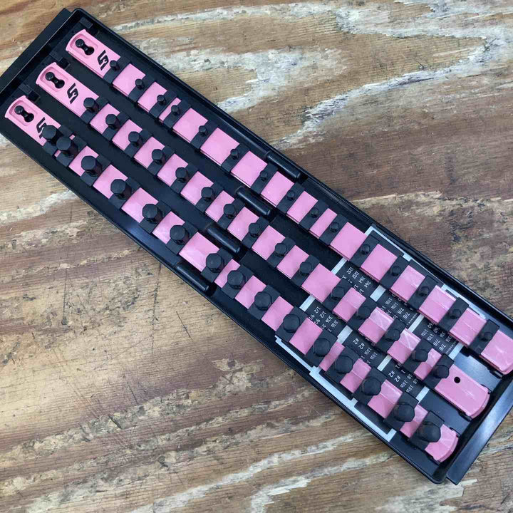 【中古品】▲スナップオン(Snap-on) ソケットトレー ソケットホルダー ピンク 色あせ有【柏店】