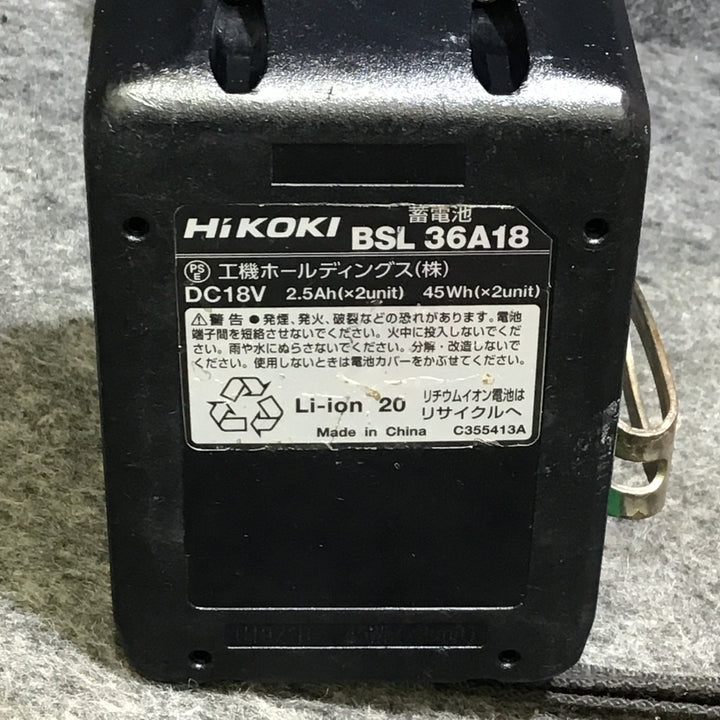 【中古品】ハイコーキ(HIKOKI ※旧:日立工機) コードレスインパクトレンチ WR18DBDL2 バッテリ付き！【桶川店】