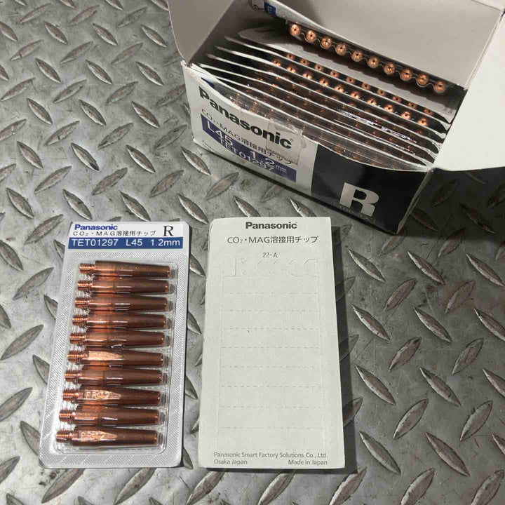 Panasonic パナソニック CO2・MAG溶接用チップ L45 1.2mm TET01297 R 100個入り【草加店】
