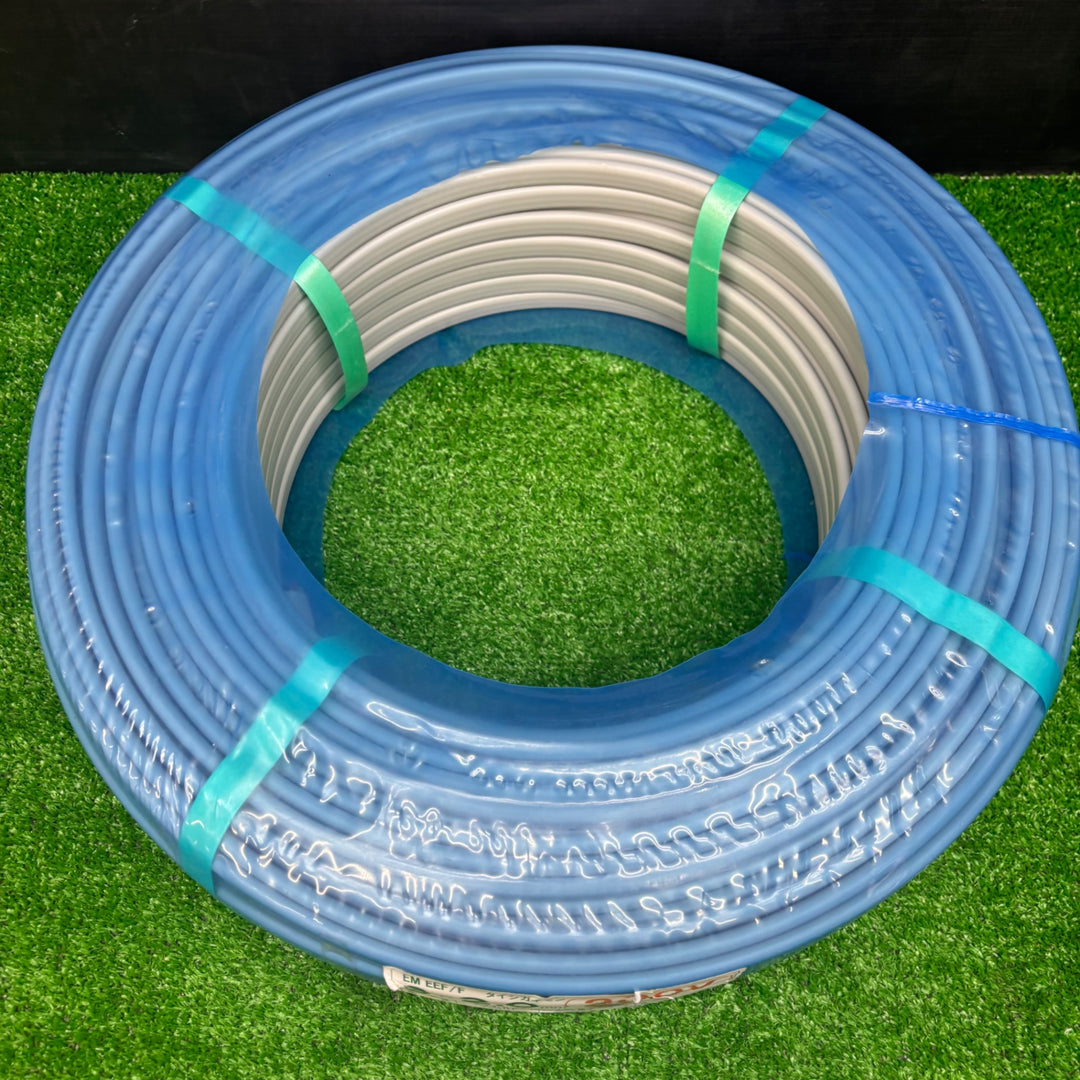 【未使用品】弥栄電線 EM-EEF タイシガイセン 3×2.0mm 200V用(黒･赤･緑) 100m巻【電材館越谷店】