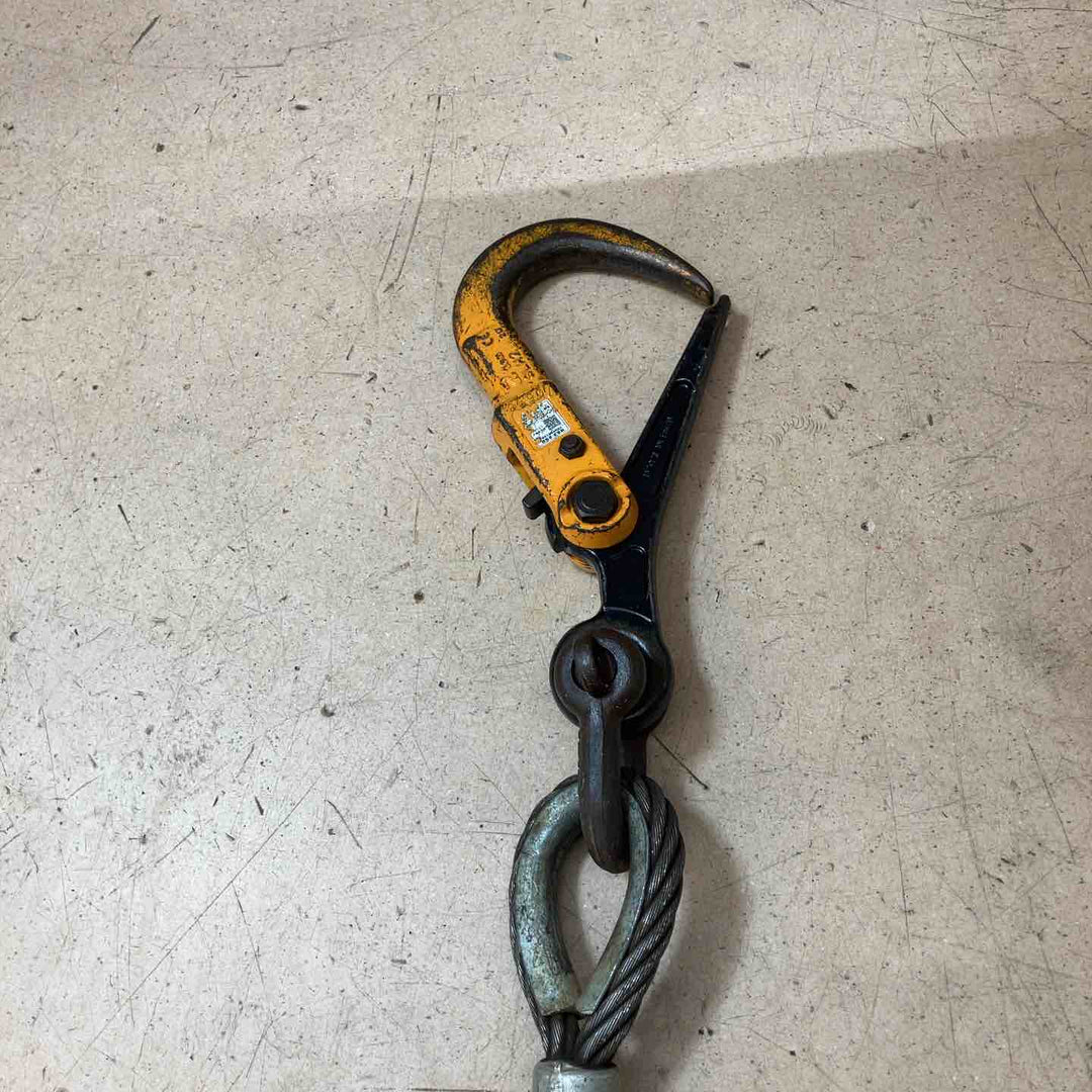 【中古品／店頭受取り限定】 スーパーツール(SUPERTOOL) 吊りクランプ SLH2 ワイヤー付 ウインチ ホイスト 【東大和店】
