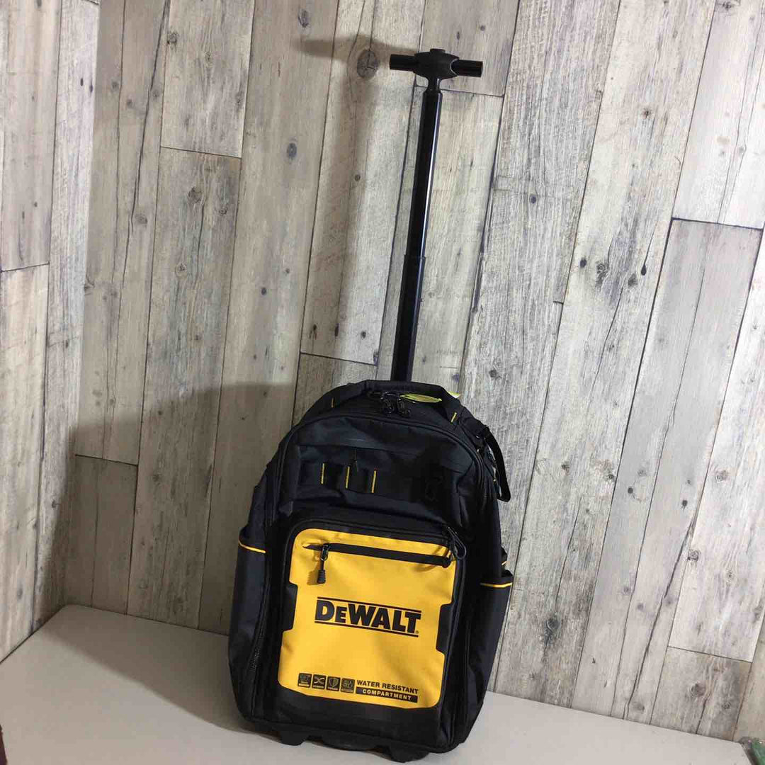 【美品】デウォルト(DEWALT) 防水仕様 キャスター付き バックパック リュック 黄色 イエロー【戸田店】