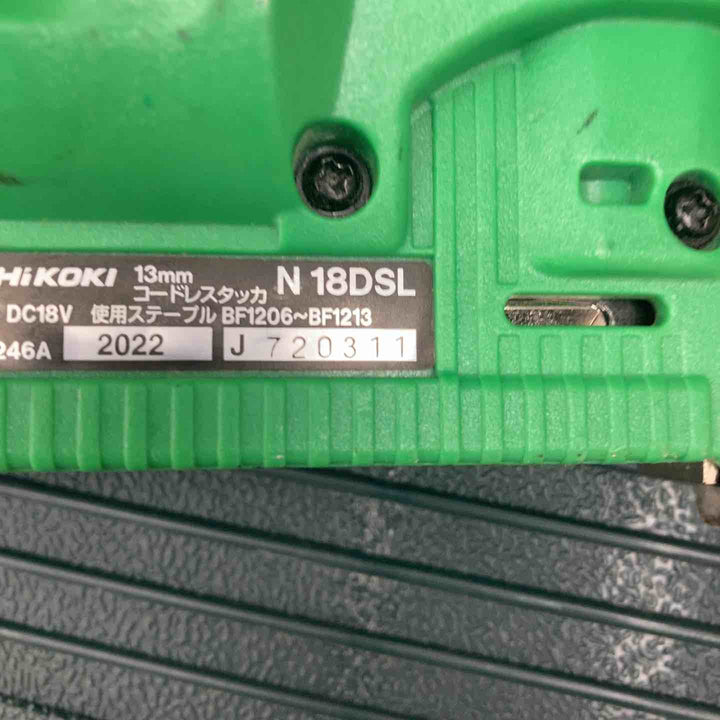 ハイコーキ(HIKOKI ※旧:日立工機) コードレスタッカ本体のみ N18DSL(NN) CT線 使用ステープル	長さ	6mm ・ 10mm ・ 13mm【川越店】