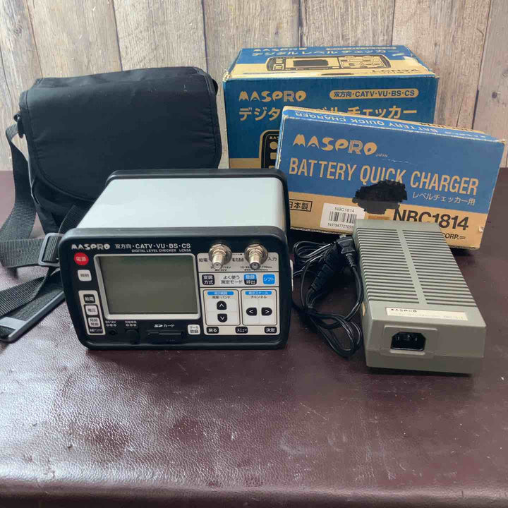 【中古品】◇マスプロ(MASPRO) 地デジ対応レベルチェッカー LCN3A チャージャーNBC1814付【東大和店】