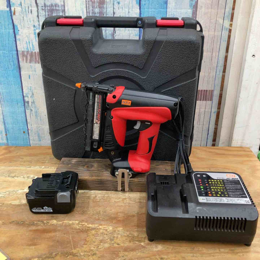 〇マックス(MAX) 14.4Vコードレスピンネイラ TJ-35P2-BC/40A【柏 〇マックス(MAX) 14.4Vコードレスピンネイラ TJ-35P2-BC/40A【柏