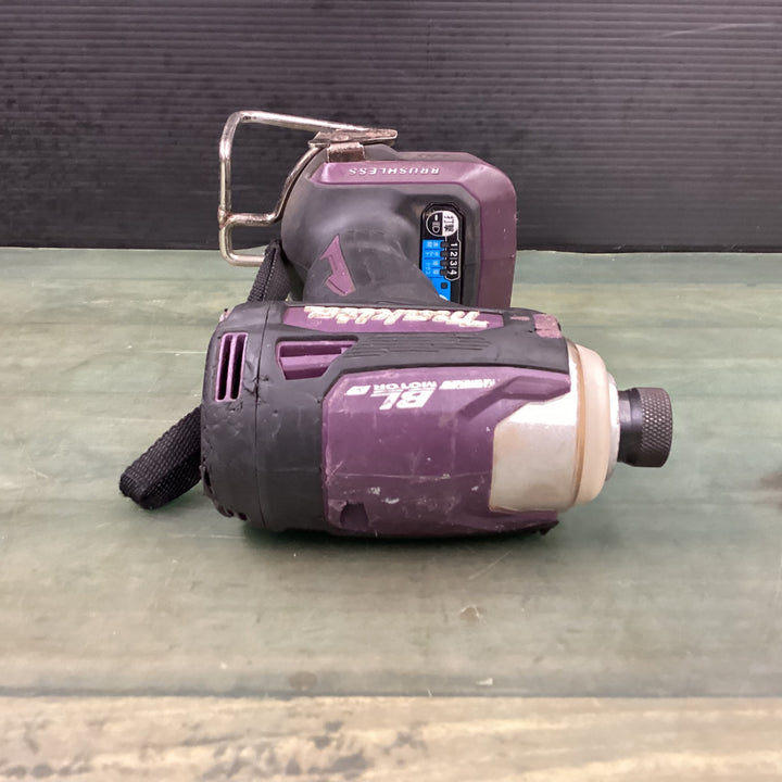 【タイムセール】 【中古品】 マキタ(makita) コードレスインパクトドライバー TD172DGXAP 18V セット品 紫 パープル 動作良好 【東大和店】