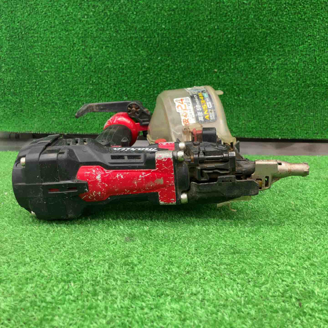 【中古】 マキタ makita 高圧 エア釘打ち機 AN534H 赤 N50対応 【桶川店】