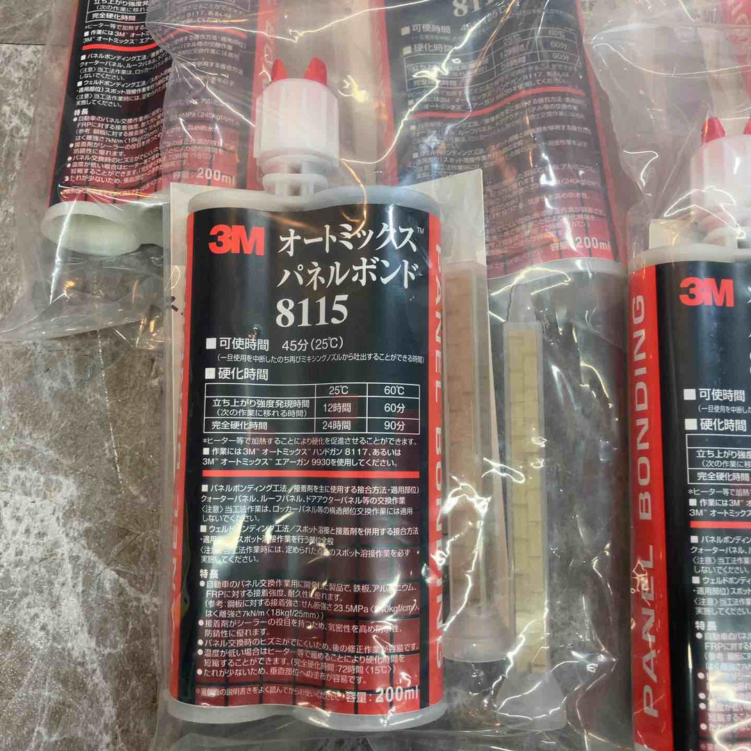 【3M】パネルボンド 5個 8115 品質保持期間 2027/03/22×2、 2027/03/23×3 未開封品
