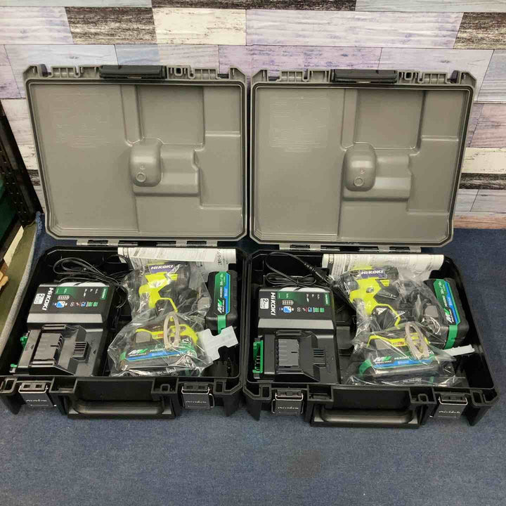 ハイコーキ(HIKOKI ※旧:日立工機) コードレスインパクトドライバ スパイダーイエロー WH36DD(2XHYSZ) 2個セット【八潮店】