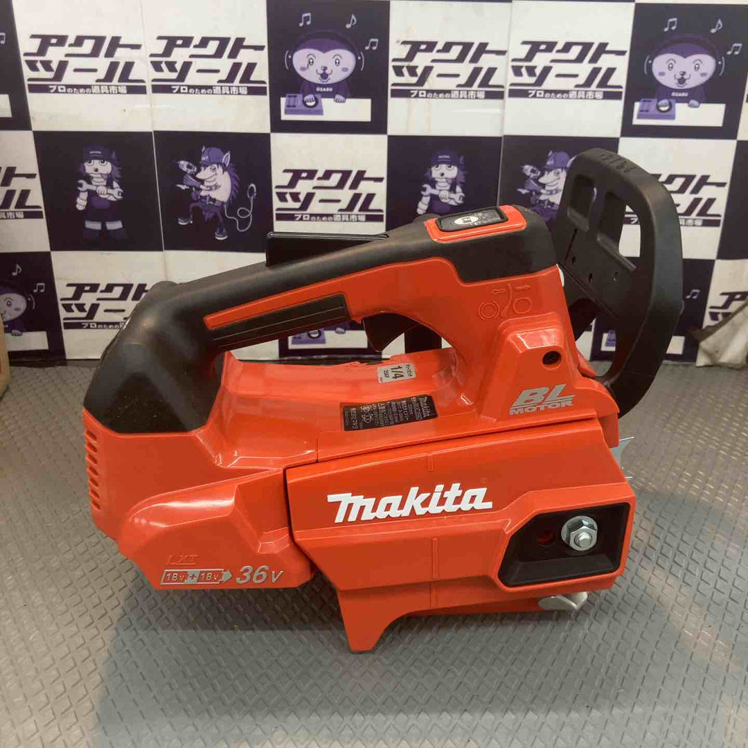 【中古品】マキタ 充電式チェンソー ガイドバー350mm 赤 36V バッテリ充電器別売 MUC356DZFR【所沢店】