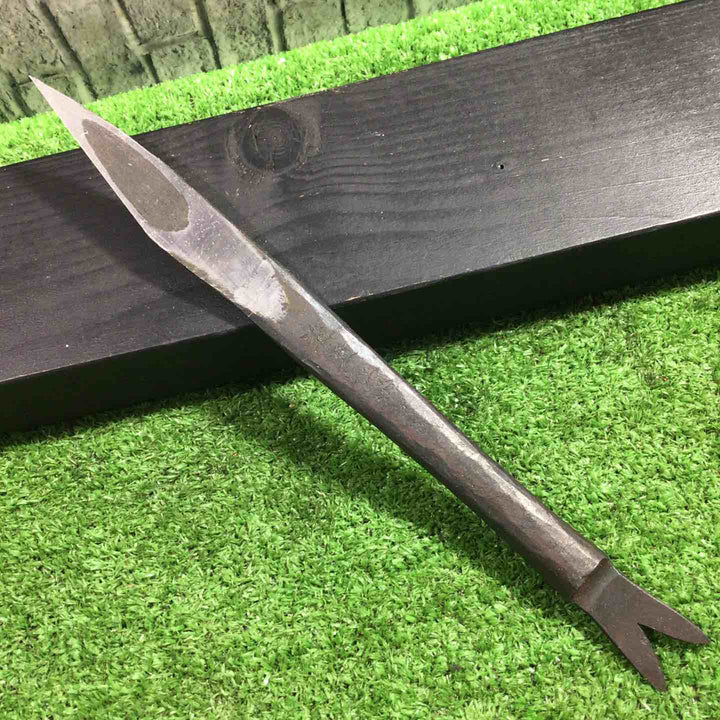 道心斎正行 切出小刀 火造りっぱなし 魚 桐箱付属 全長約270mm 【川口店】