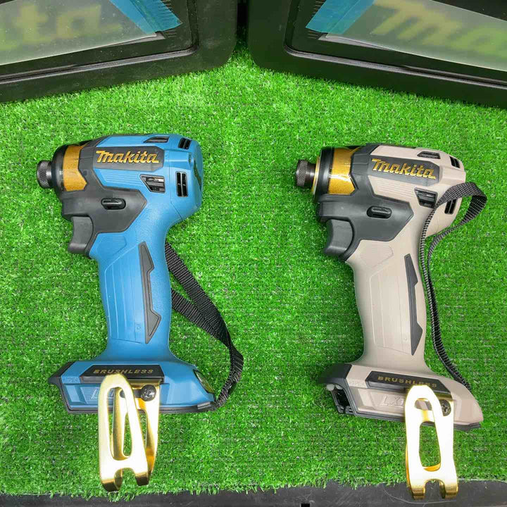 【2台(本体＋ケース)セット】マキタ(makita) コードレスインパクトドライバー TD173DGXPG グレージュ、TD173DGXPB ブルー【藤沢店】
