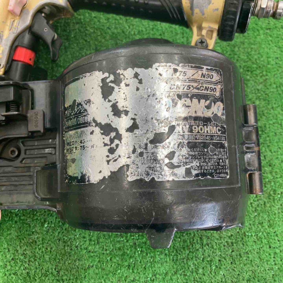 【現状品・エア漏れあり】 日立 90mm 高圧エア釘打ち機 NV90HMC 【桶川店】