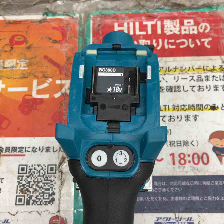 ★マキタ(makita)18Vコードレス仕上サンダー BO380DZ 本体のみ【戸田店】