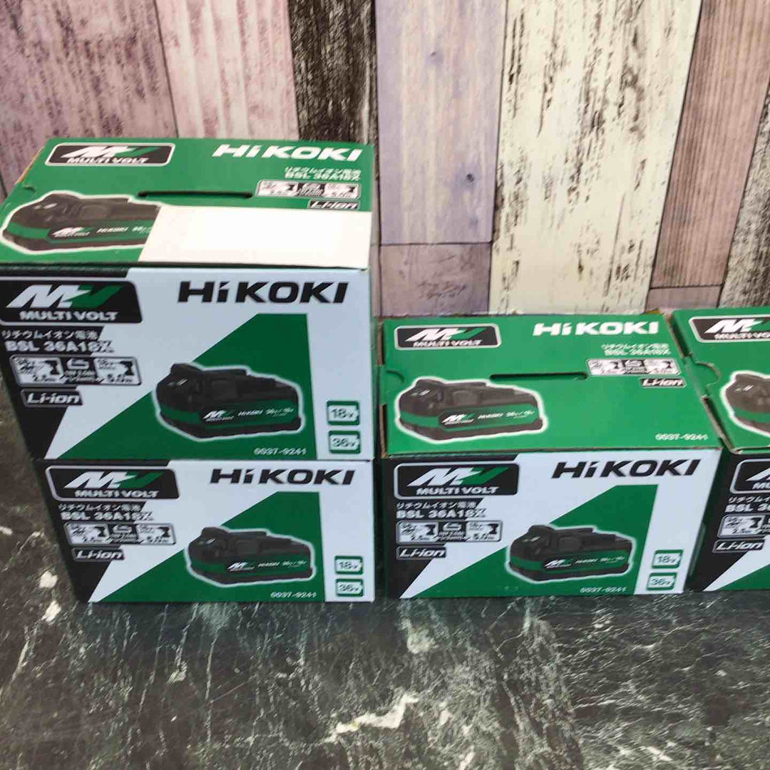 ハイコーキ(HIKOKI ※旧:日立工機) リチウムイオンバッテリー 36V/2.5Ah BSL36A18X 5個セット【八潮店】
