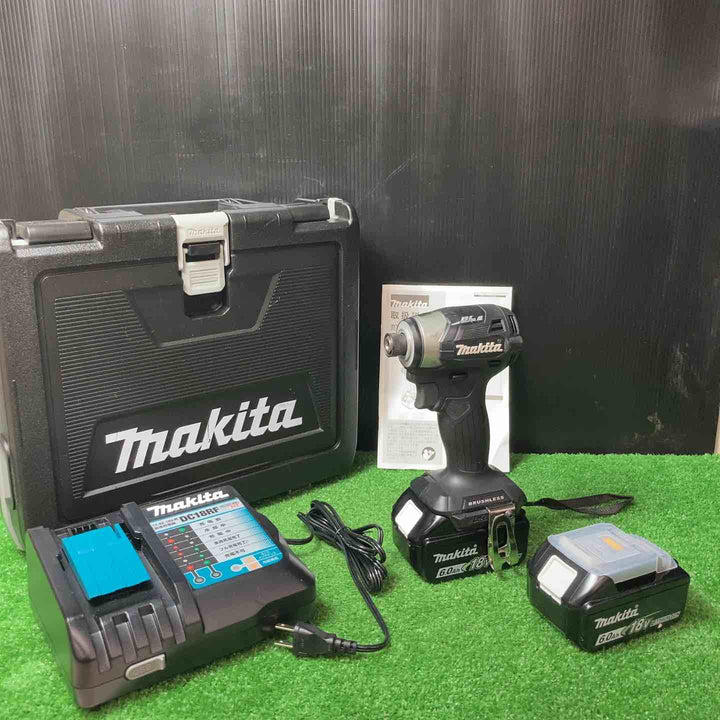 【美品】★マキタ(makita) コードレスインパクトドライバー TD173DRGXB バッテリー充電数 (2回、0回！)【岩槻店】