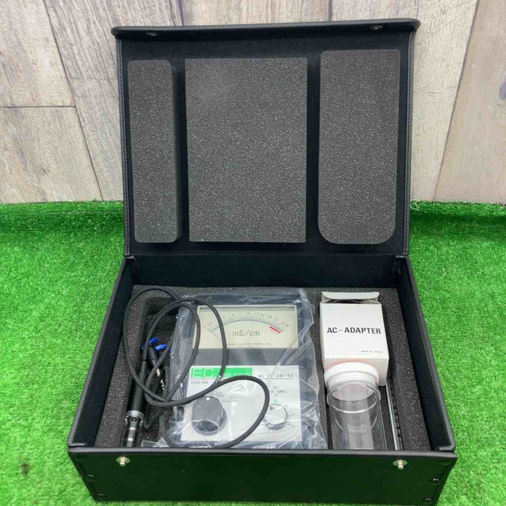 ▼竹村電機製作所　土壌測定　EC計ポータブルテスター CM-53 アナログ電気伝導度計【富山店】◇Y5