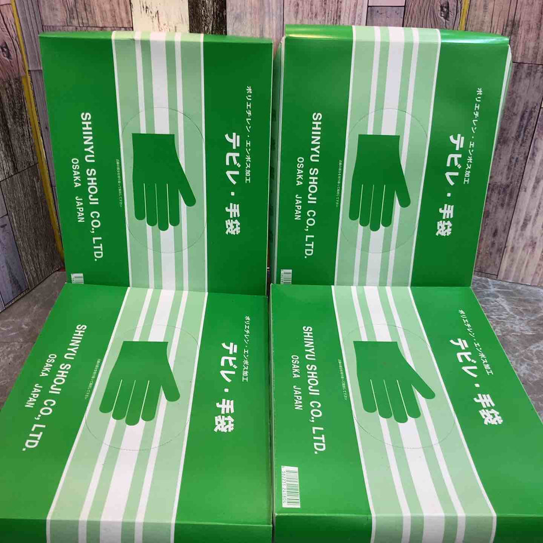 【未使用品】5箱セット 進勇商事 テビレ手袋 1箱100枚入 手美麗 手袋【八潮店】
