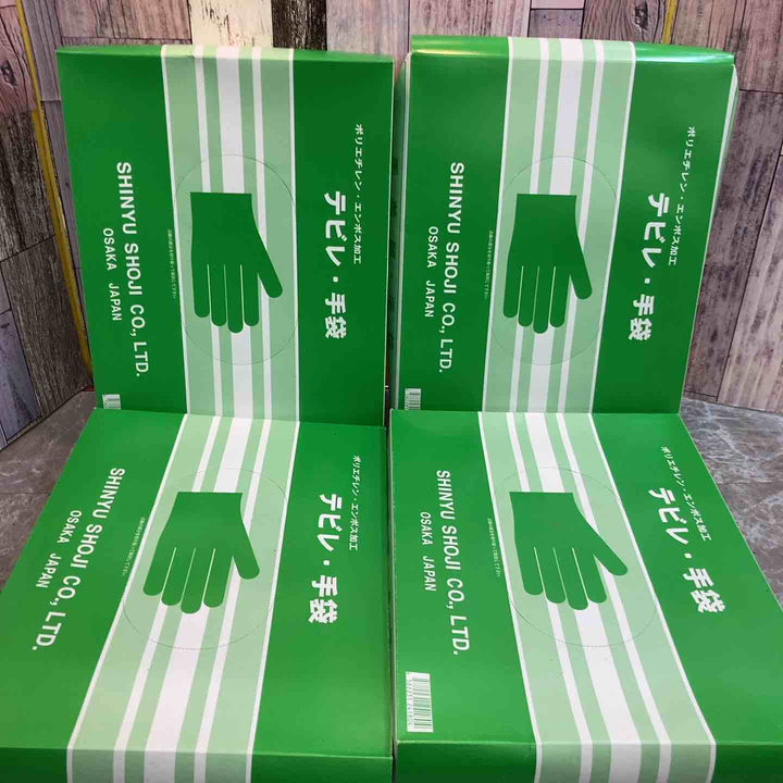 【未使用品】5箱セット 進勇商事 テビレ手袋 1箱100枚入 手美麗 手袋【八潮店】